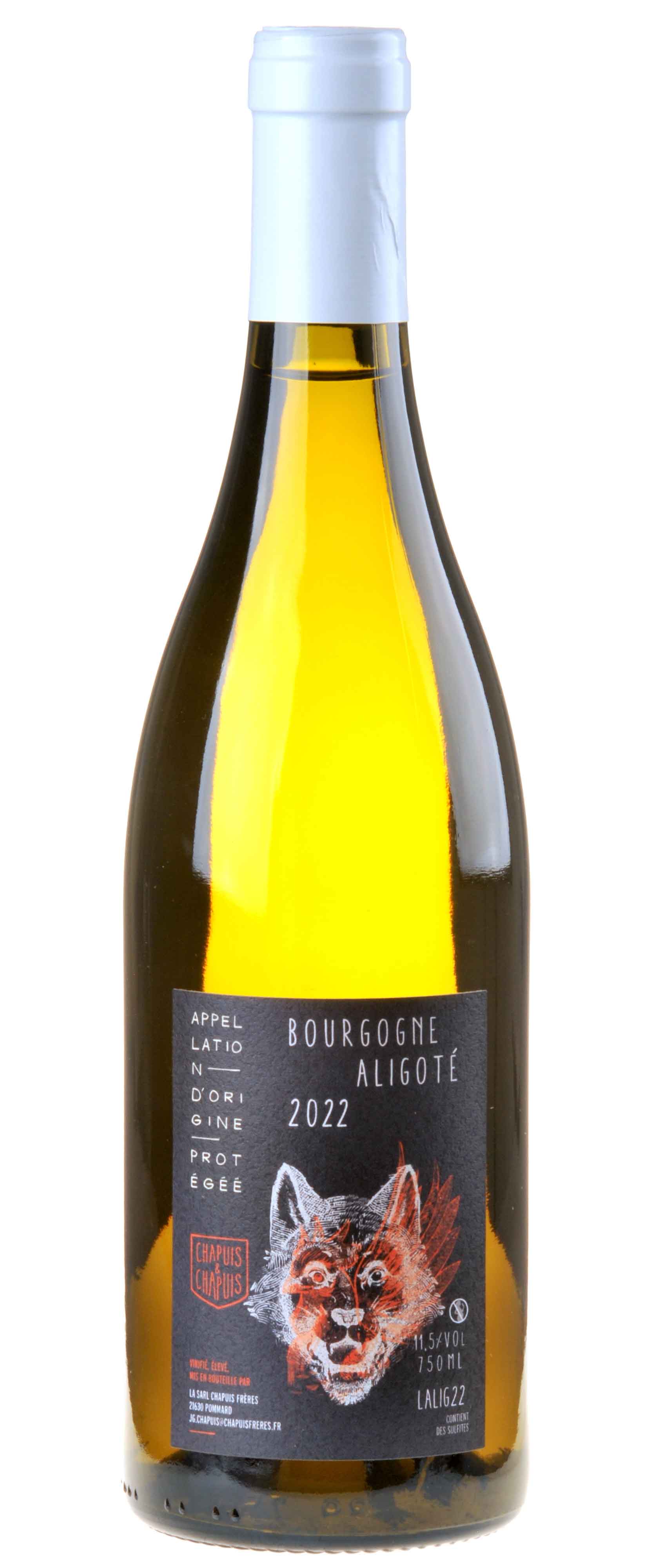 Chapuis Frères Bourgogne Aligote 2022 Rücketikett