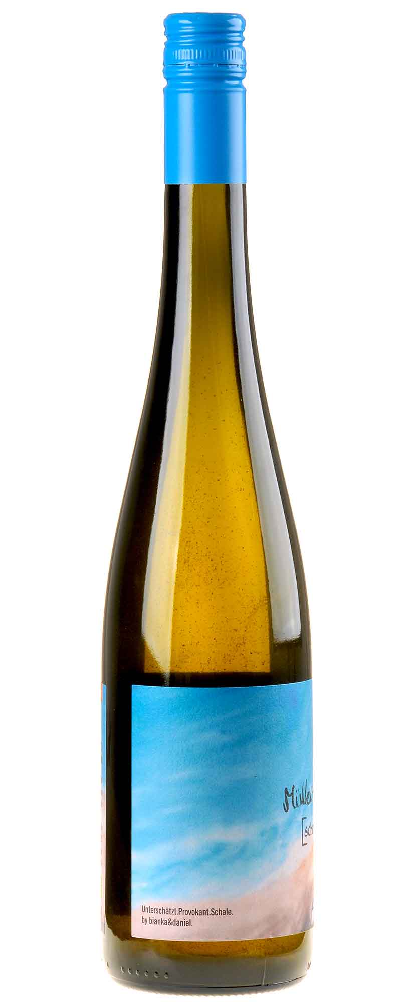 Weingut Bianka und Daniel Schmitt Müller-Thurgau Natur Bio 2021 Seitenetikett