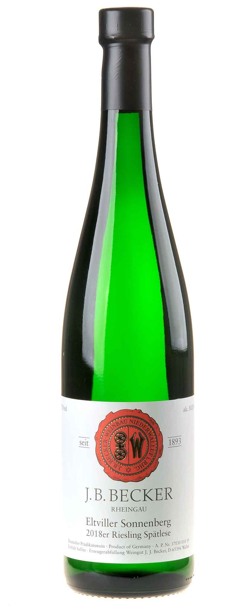 J.B.Becker Riesling Eltviller Sonnenberg Spätlese 2018