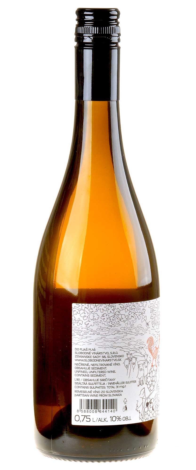 Slobodné Vinárstvo DEVINA Rücketikett