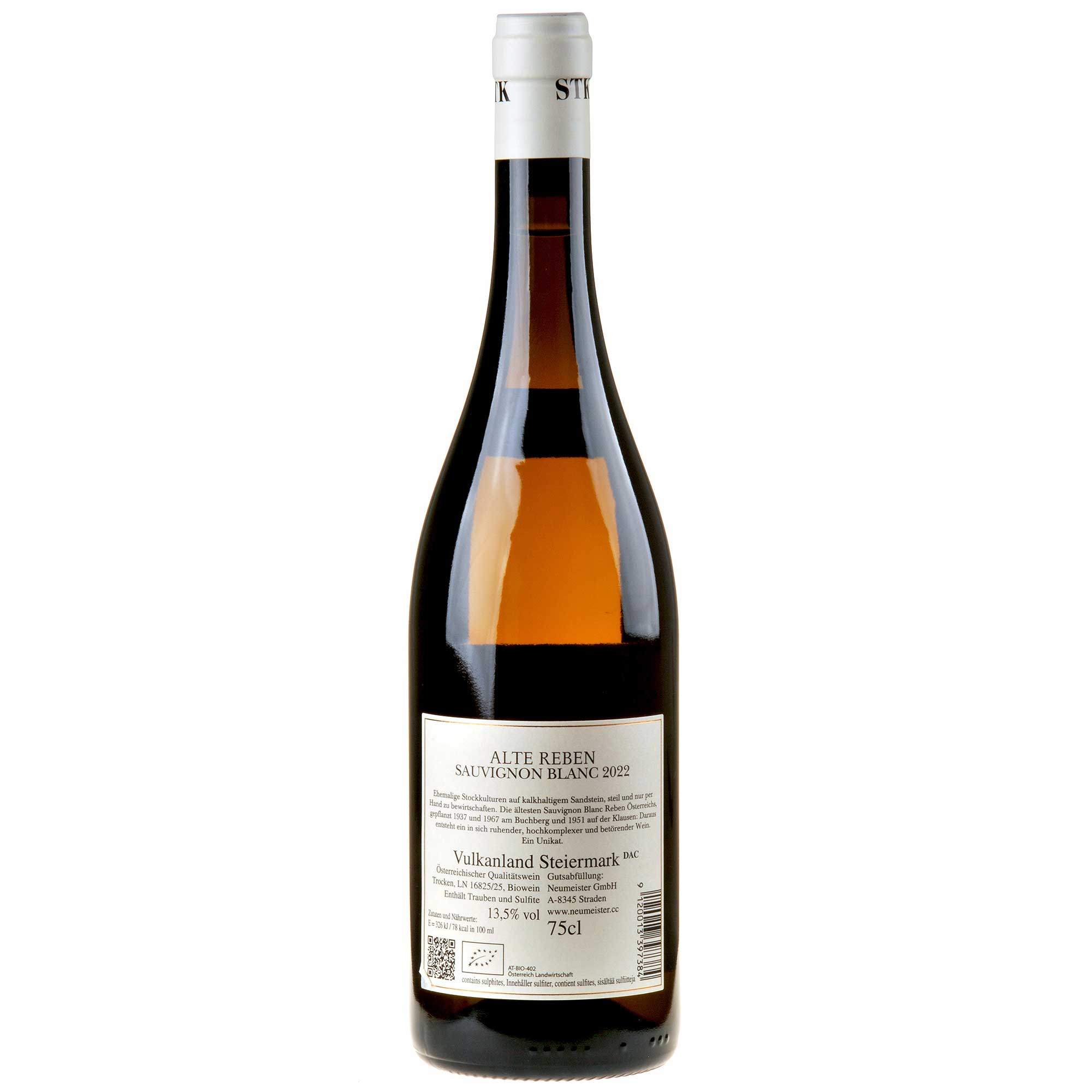 Neumeister Sauvignon Blanc Alte Reben Bio 2022 Ruecketikett