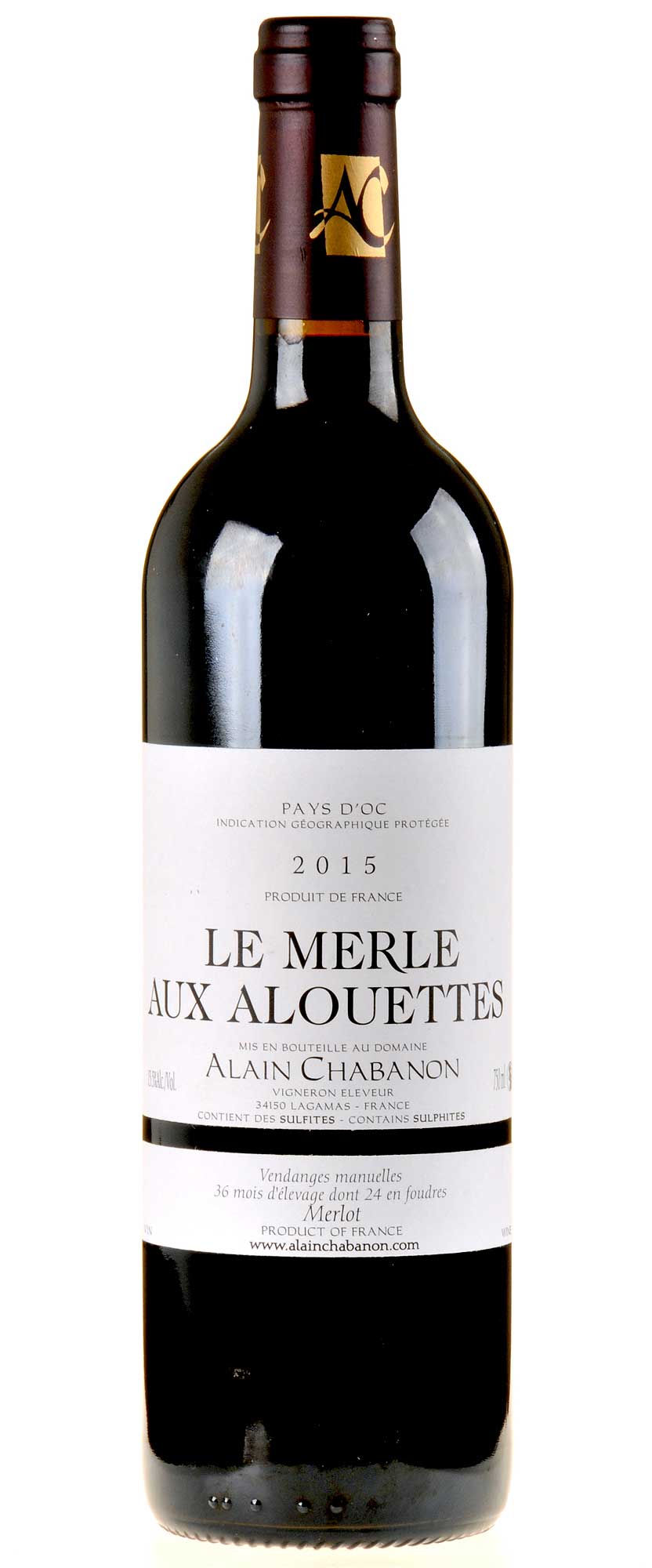 Domaine Alain Chabanon Le Merle aux Alouettes 2015
