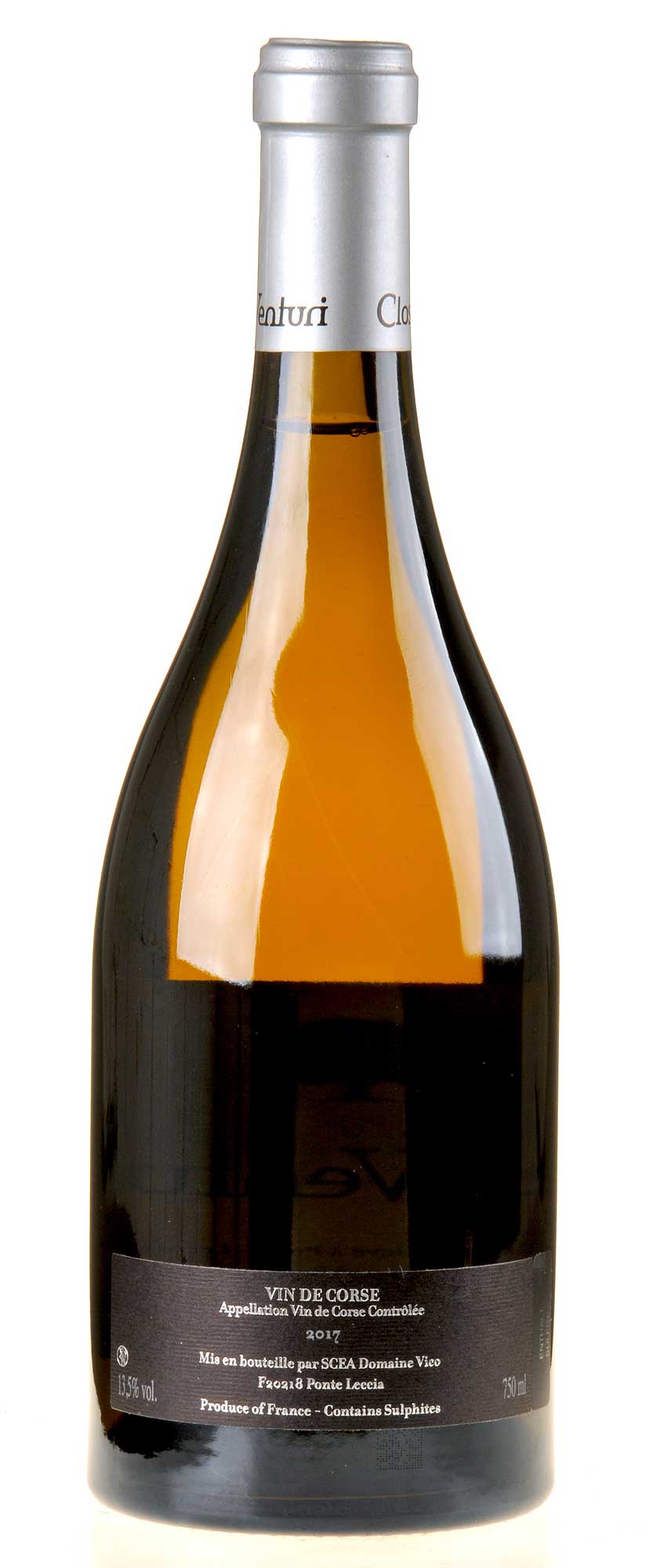 Clos Venturi CLOS VENTURI Blanc 2017 Rücketikett