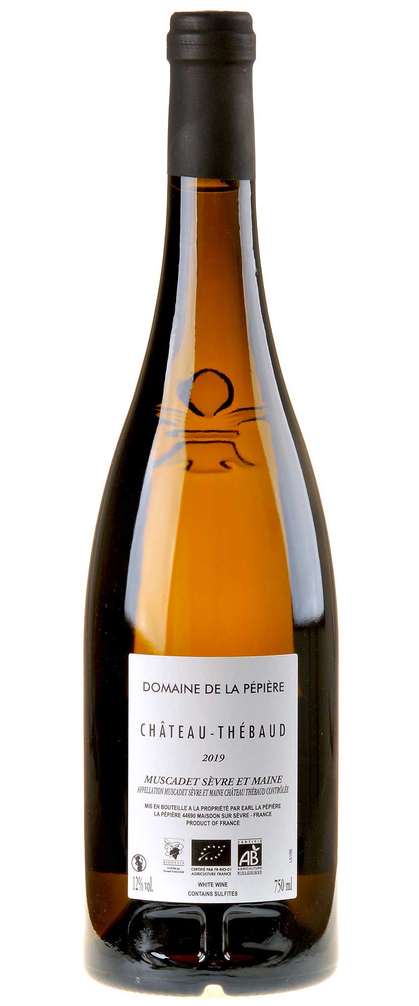 Domaine de la Pépière Cru Château-Thébaud Muscadet Sèvre-et-Maine 2019 Rücketikett