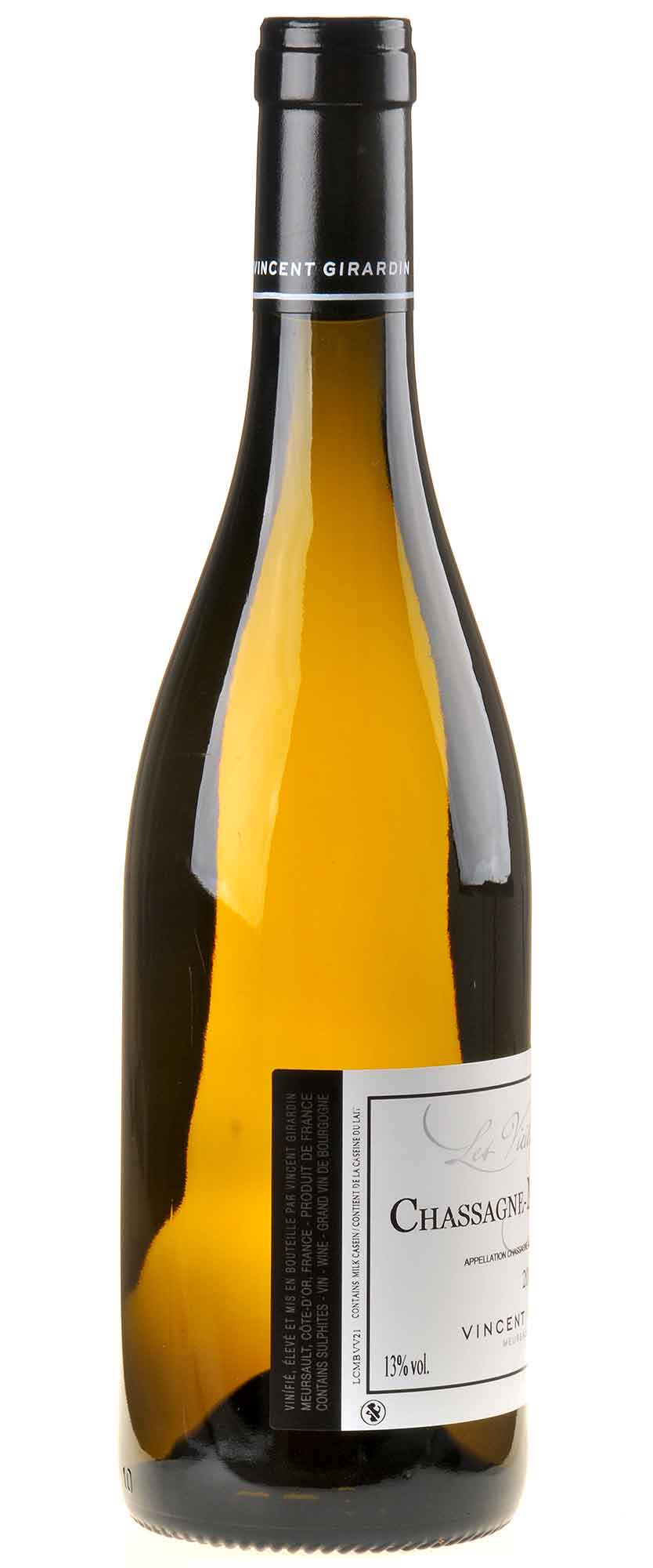 Vincent Girardin Chassagne-Montrachet Vieilles Vignes 2021 Rücketikett
