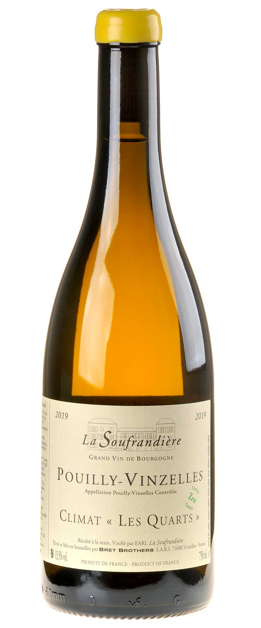 Bret Brothers & La Soufrandière Pouilly-Vinzelles "Les Quarts" ZEN Bio 2019