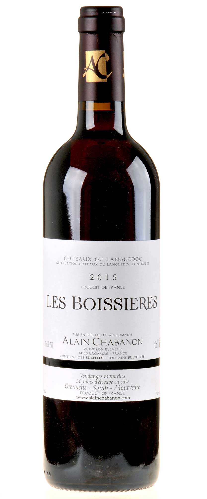 Domaine Alain Chabanon Les Boissieres 2015 Bio