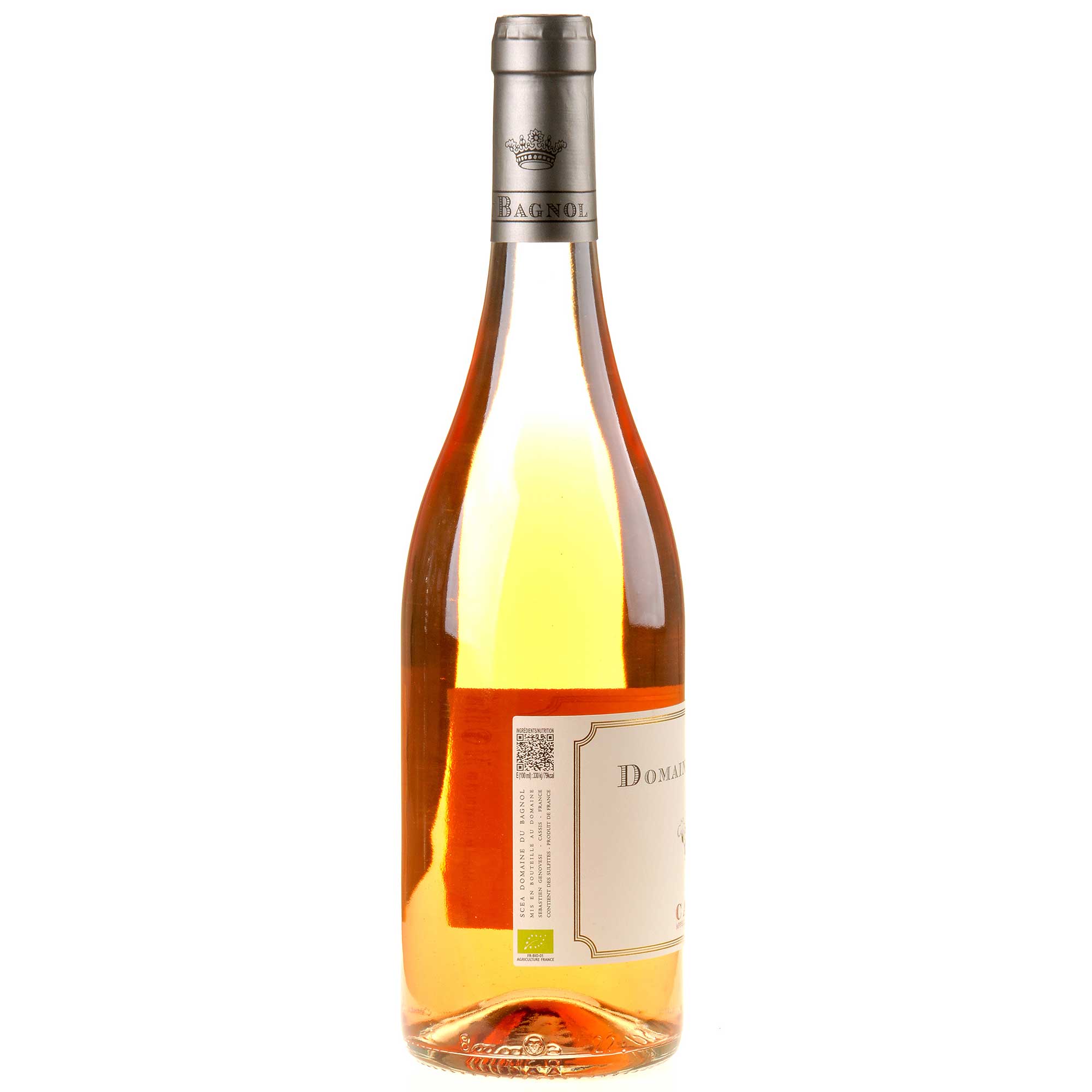Domaine du Bagnol Cassis Rosé Bio 2024 Ruecketikett