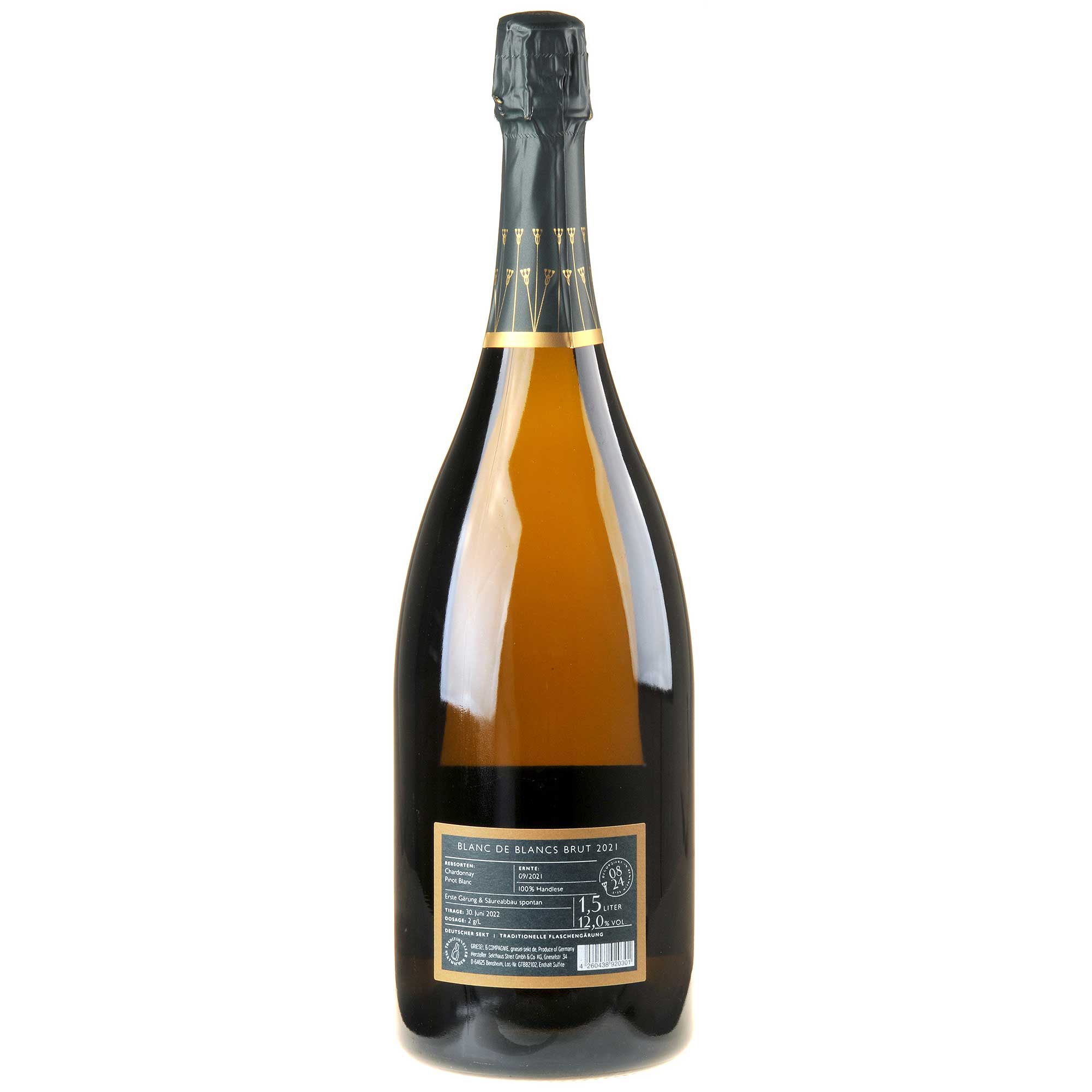 Griesel & Compagnie Blanc de Blancs Brut Tradition 2021 Magnum Rücketikett