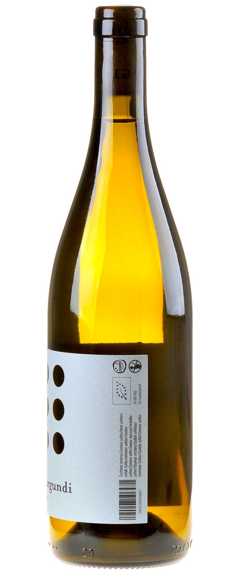 Weingut Weninger Fehérburgundi Bio 2021 Rücketikett