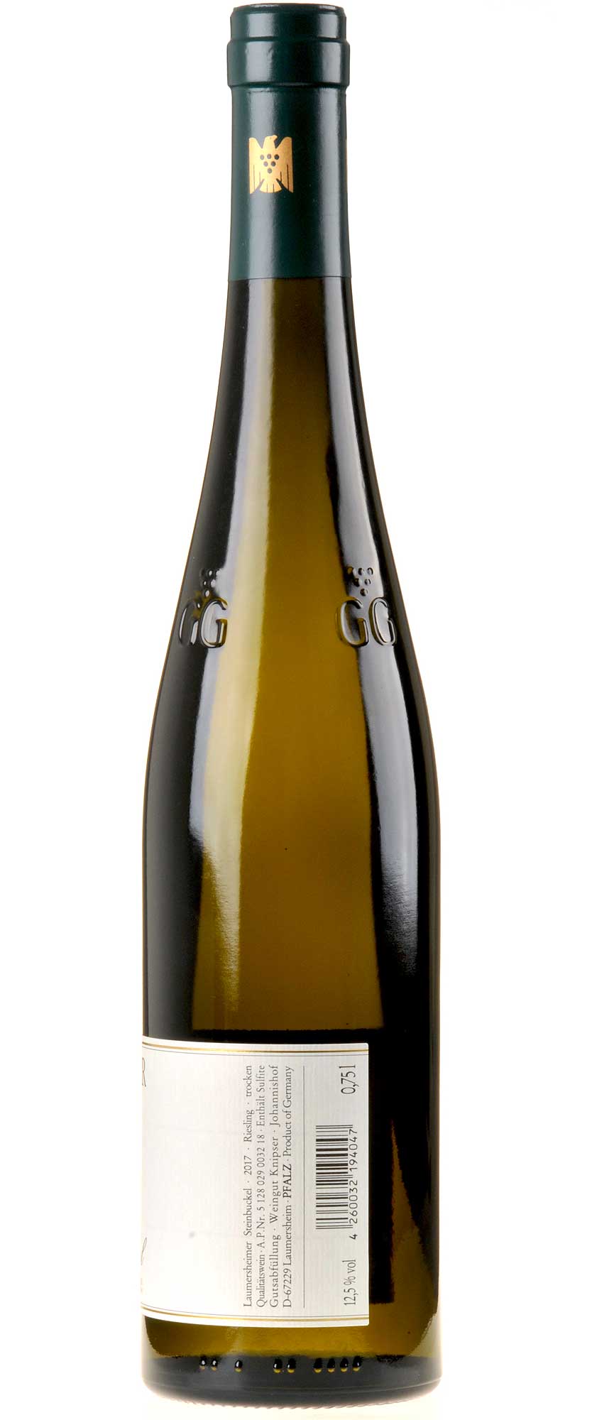 Weingut Knipser Laumersheimer Steinbuckel Riesling GG 2017 Rücketikette