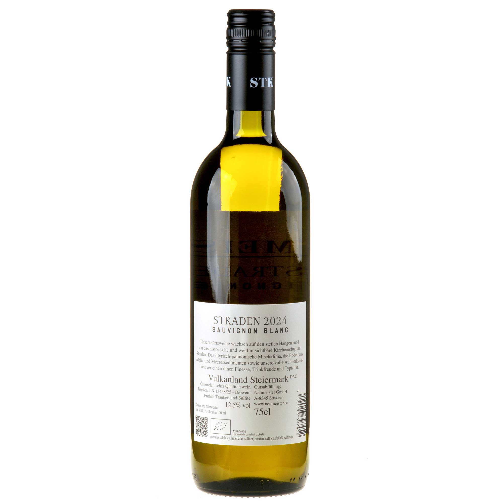 Neumeister Sauvignon Blanc Straden Bio 2024 Ruecketikett