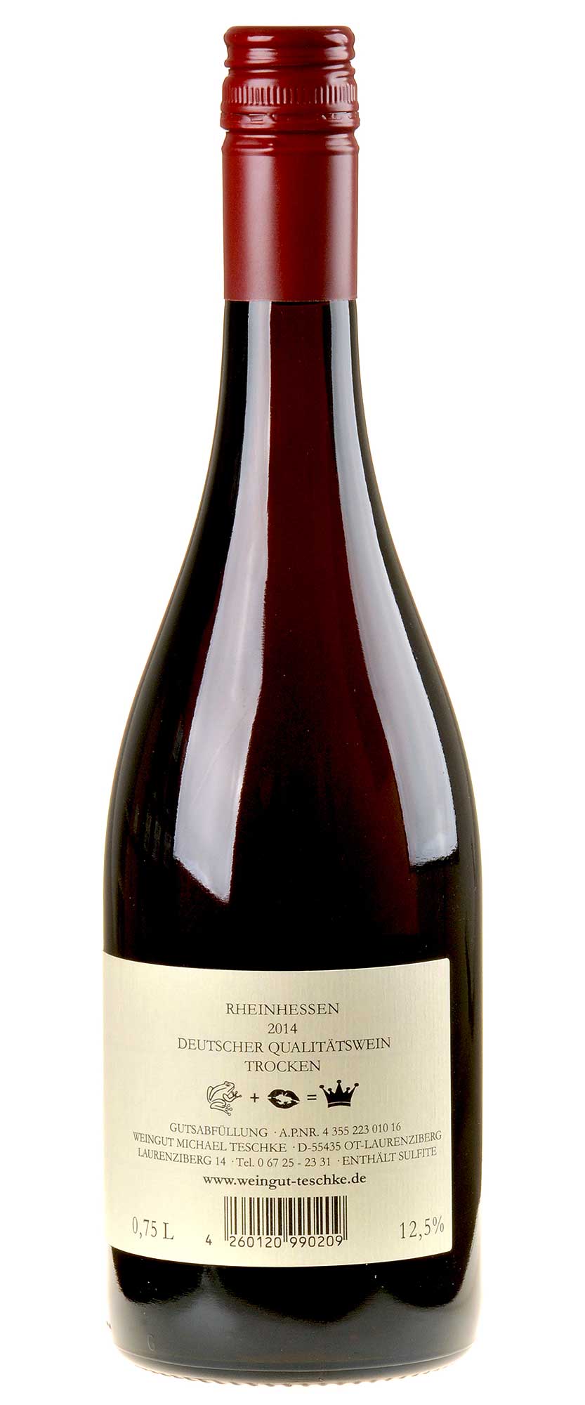 Michael Teschke Spätburgunder 2014 Rücketikett