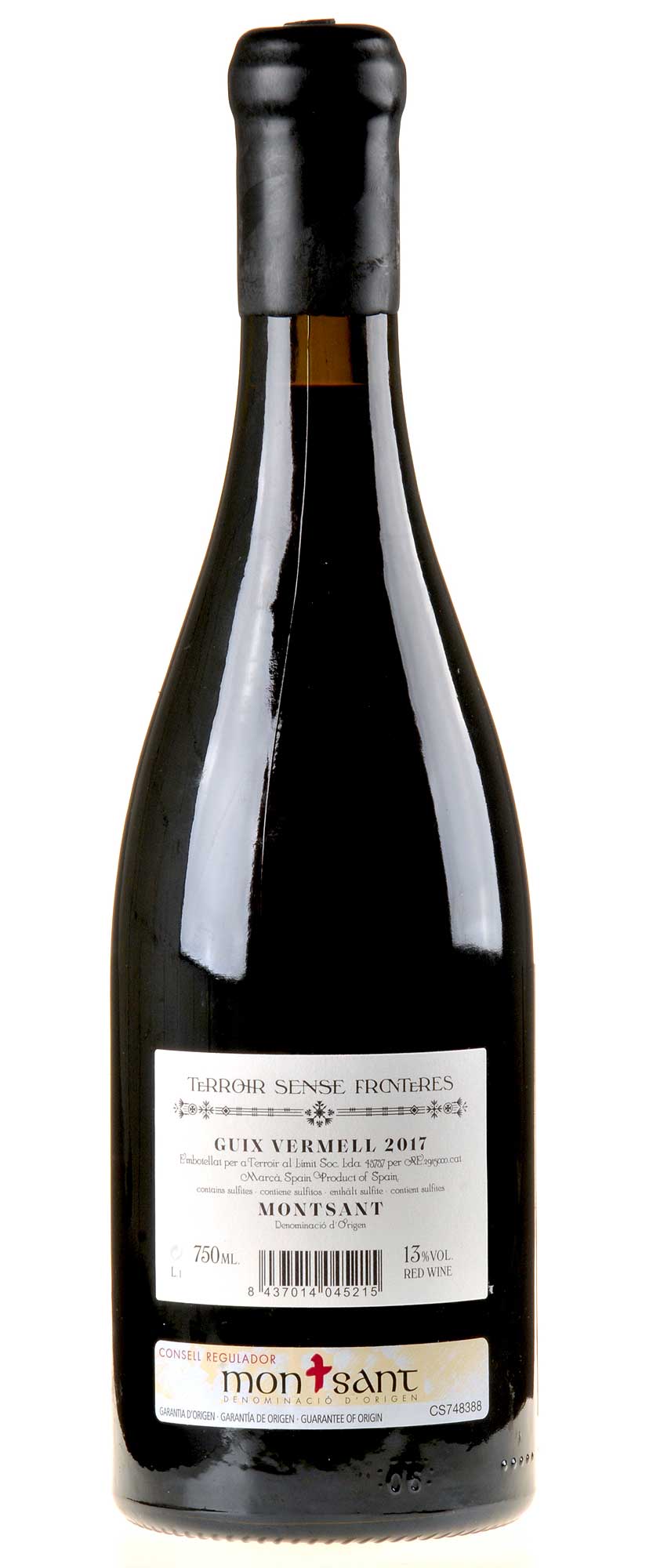 Terroir Sense Fronteres Guix Vermell 2017 Rücketikette