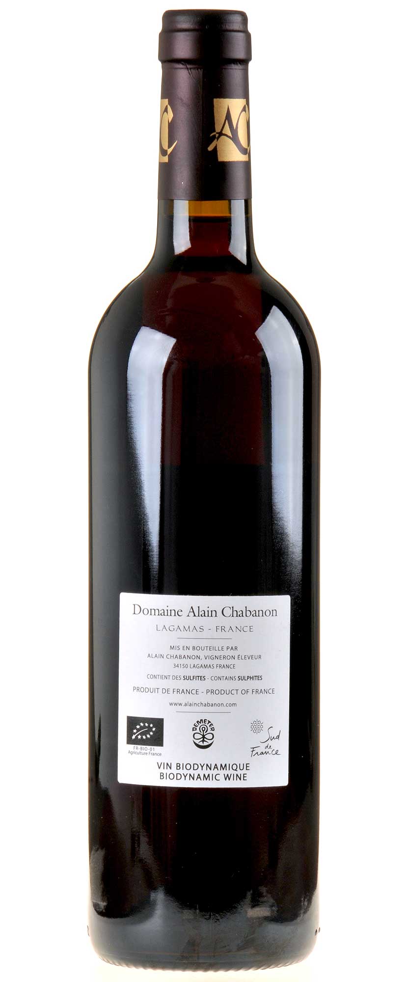 Domaine Alain Chabanon Les Boissieres 2015 Bio Rücketikette
