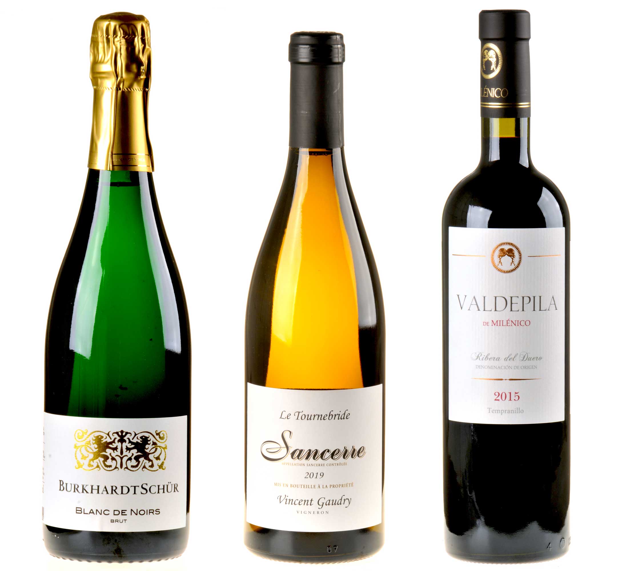 3er-Weinpaket Festliche Vorboten zum vinocentral-Livestream 3 Gläser: Weine zum Fest