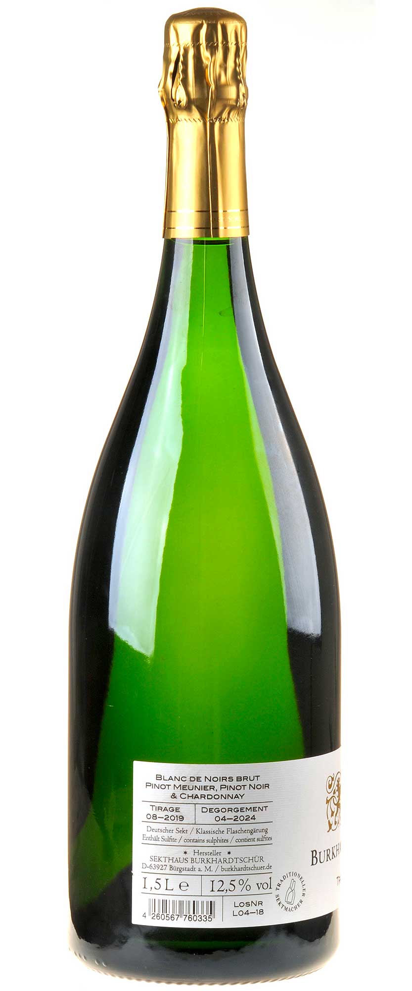 Bild Sekthaus BurkhardtSchür Tradition Brut Magnum Rücketikett