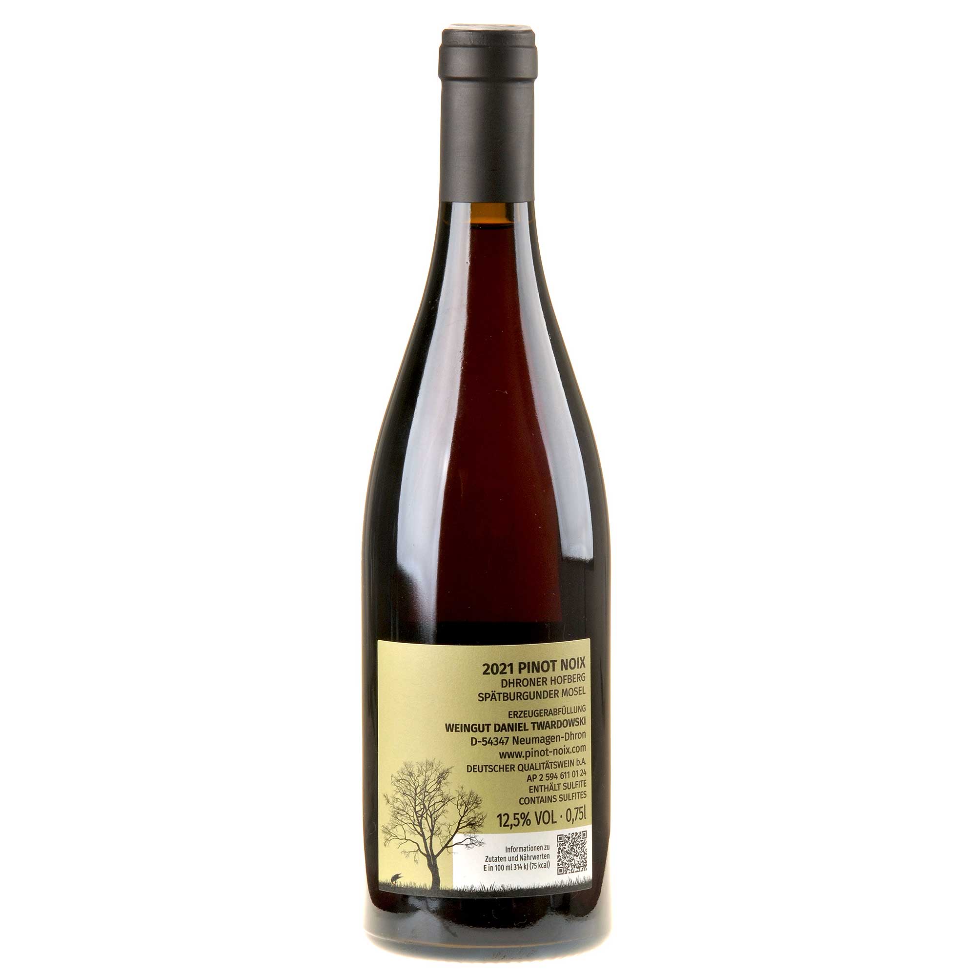 Daniel Twardowski Pinot Noix 3rd 2021 Rücketikett