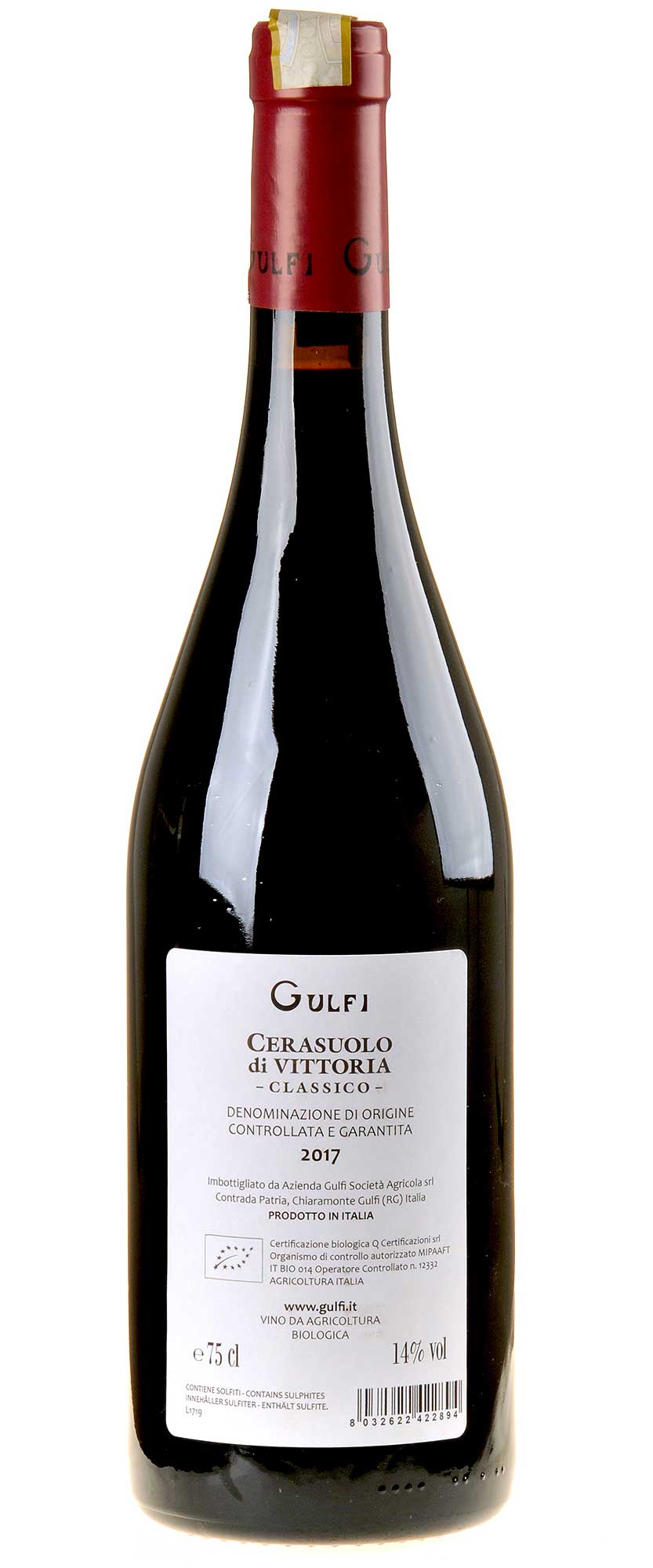Gulfi Cerasuolo di Vittoria Classico 2017 Rücketikett