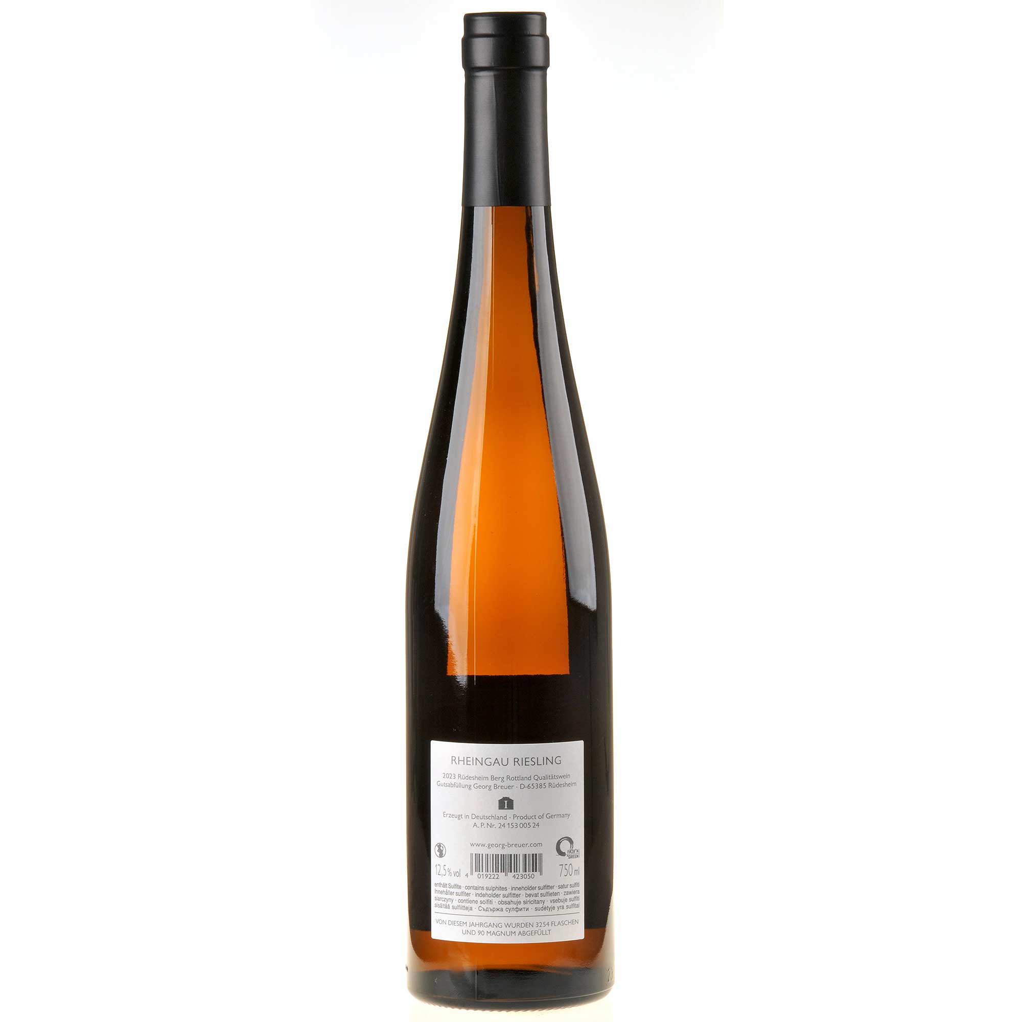 Weingut Georg Breuer Riesling Berg Rottland 2023 Rücketikett