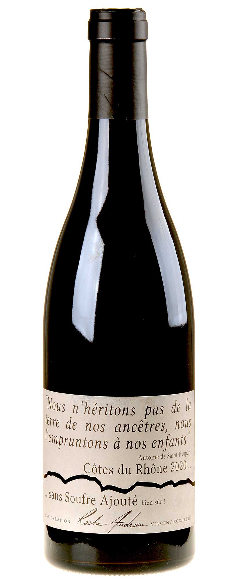 Roche-Audran Côtes du Rhône Rouge sans Soufre Ajouté Bio 2020