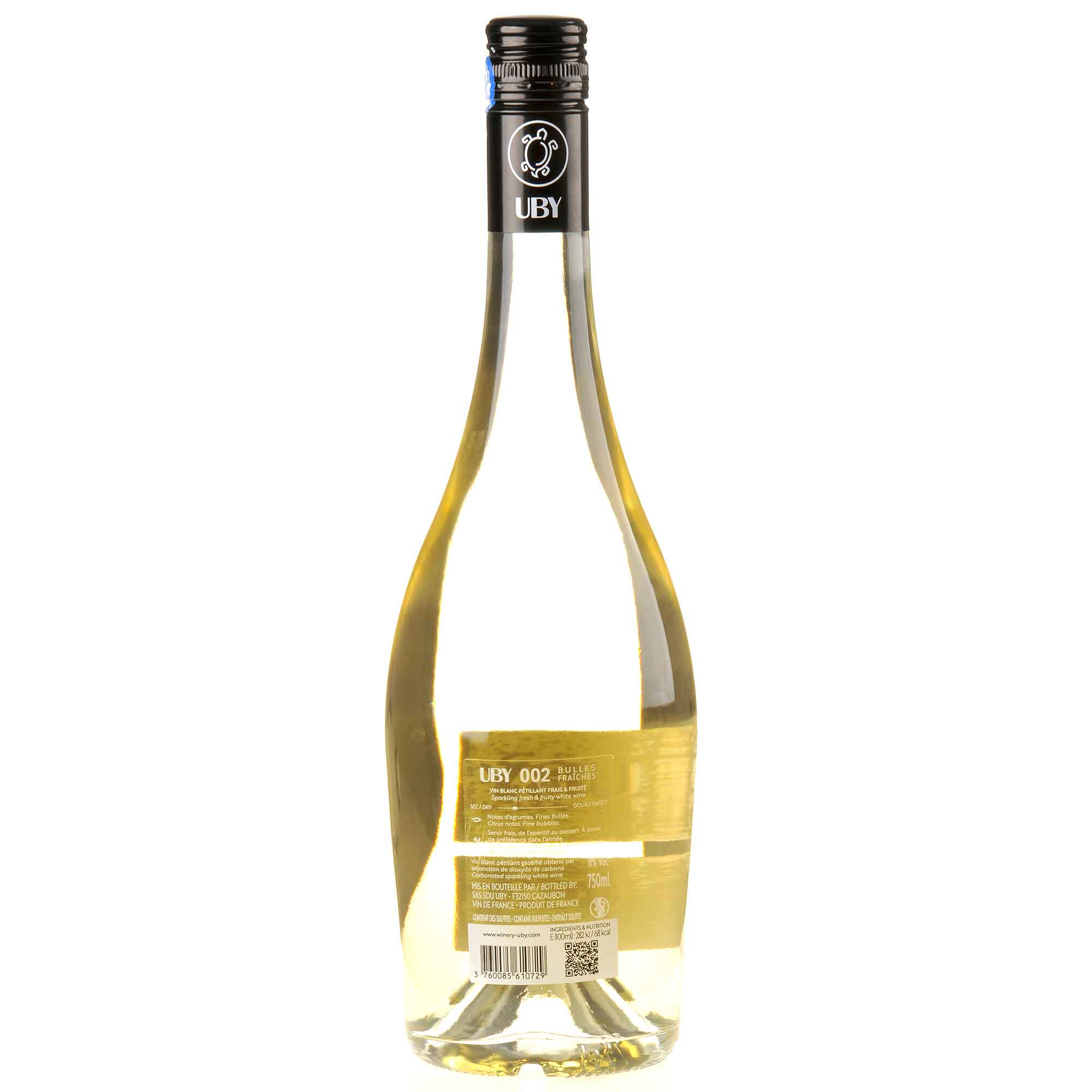 Domaine Uby No.2 Frizzante Rücketikett