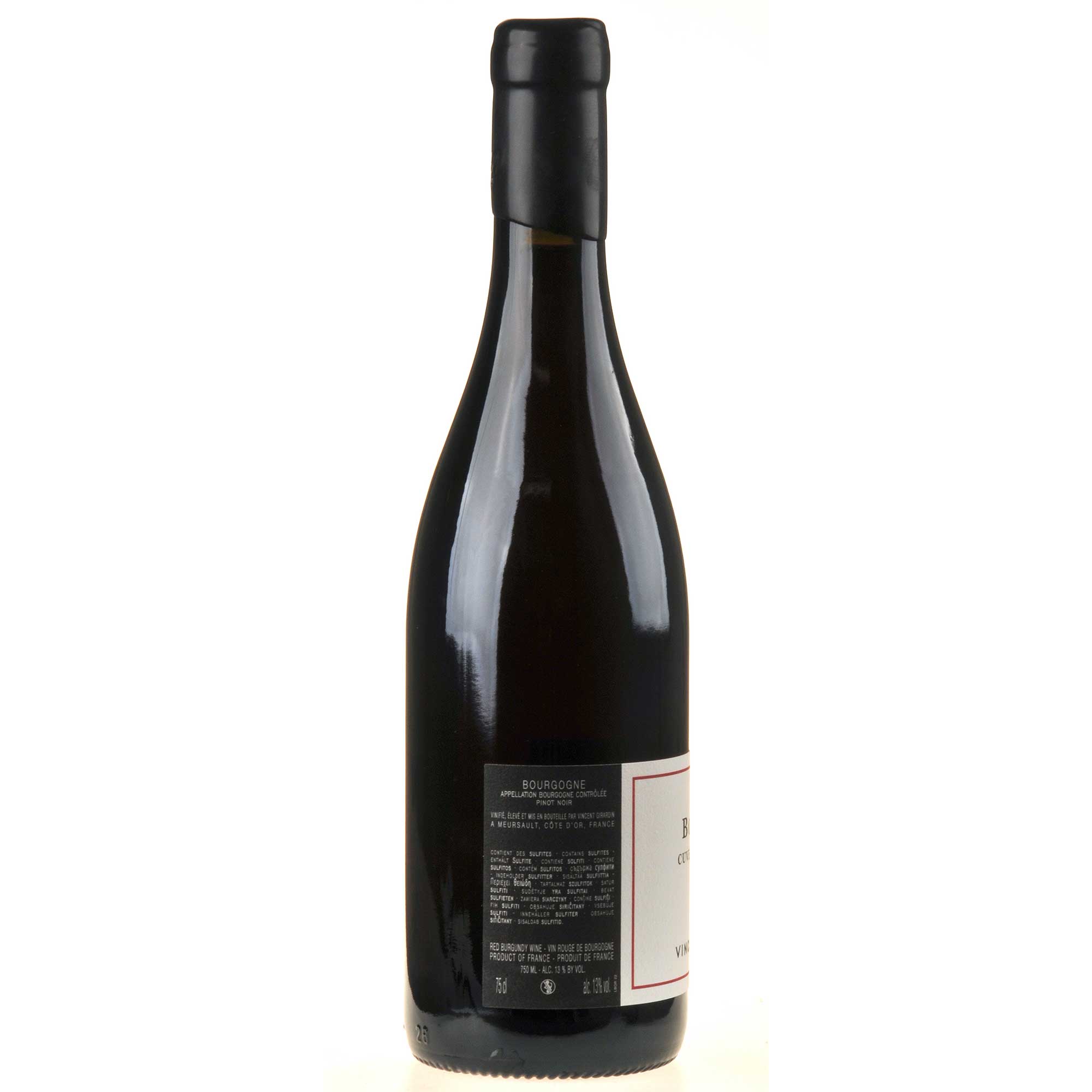 Vincent Girardin Bourgogne Rouge Cuvée Saint-Vincent 2022 Rücketikett