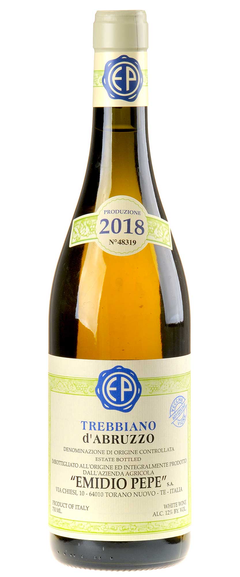 Emidio Pepe Trebbiano d'Abruzzo Selezione VV Bio 2018