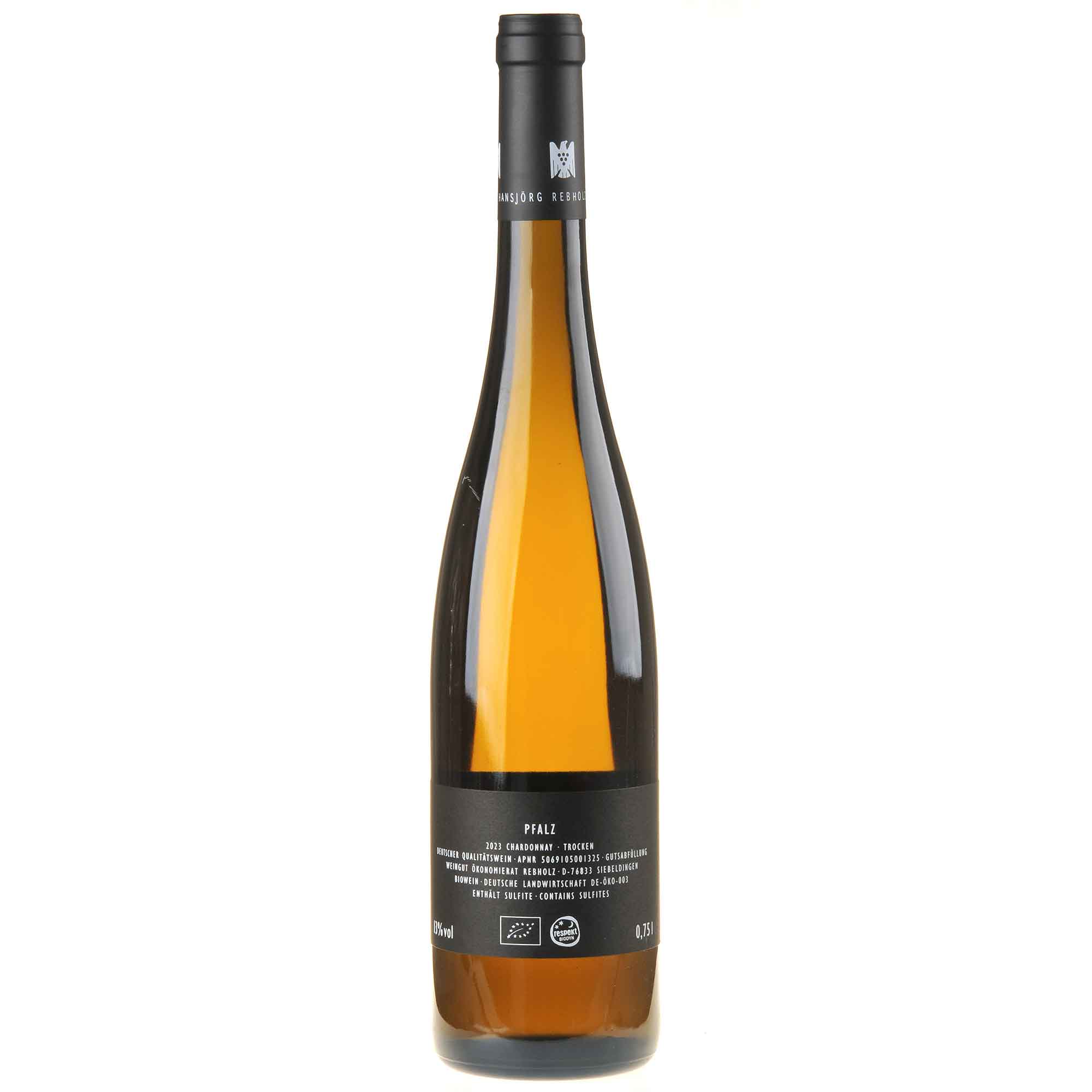 Weingut Ökonomierat Rebholz Chardonnay R Bio 2023 Rücketikett