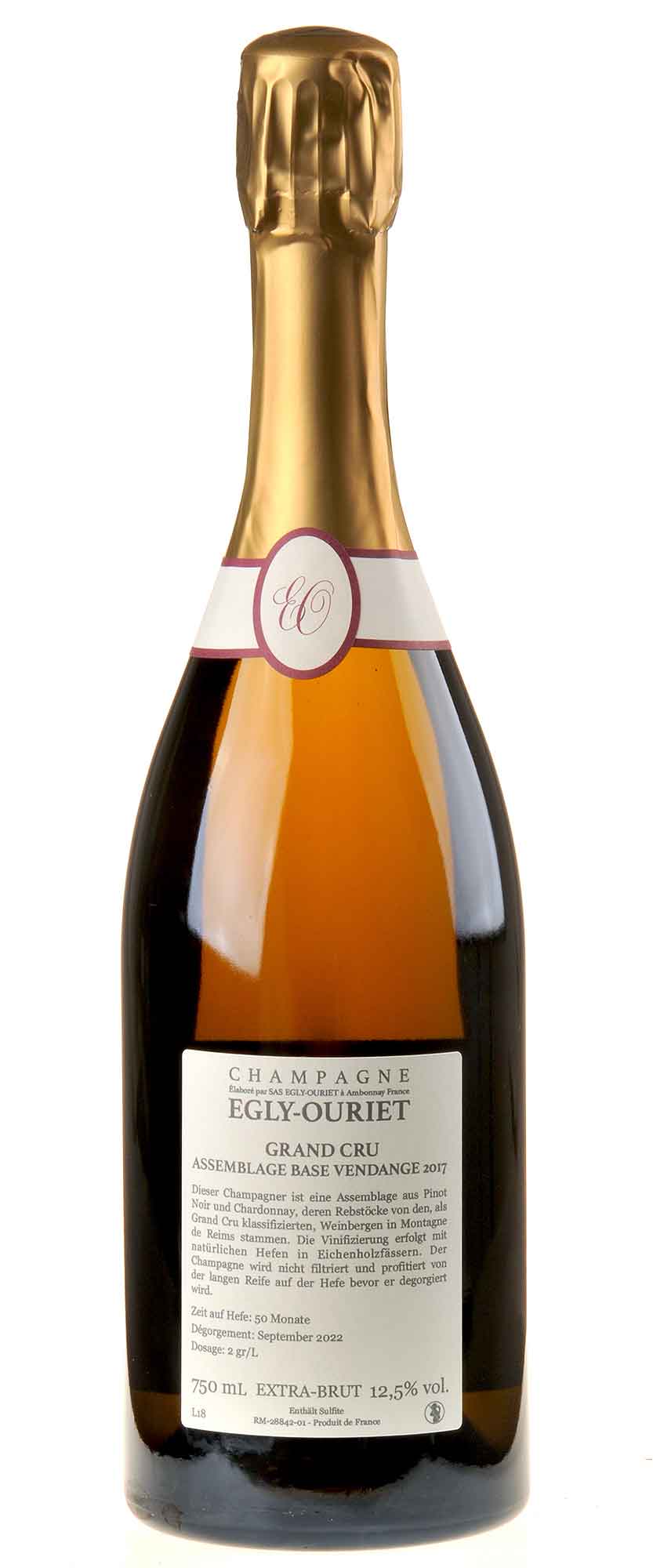 Egly-Ouriet Champagne Grand Cru Brut Tradition NV Rücketikett
