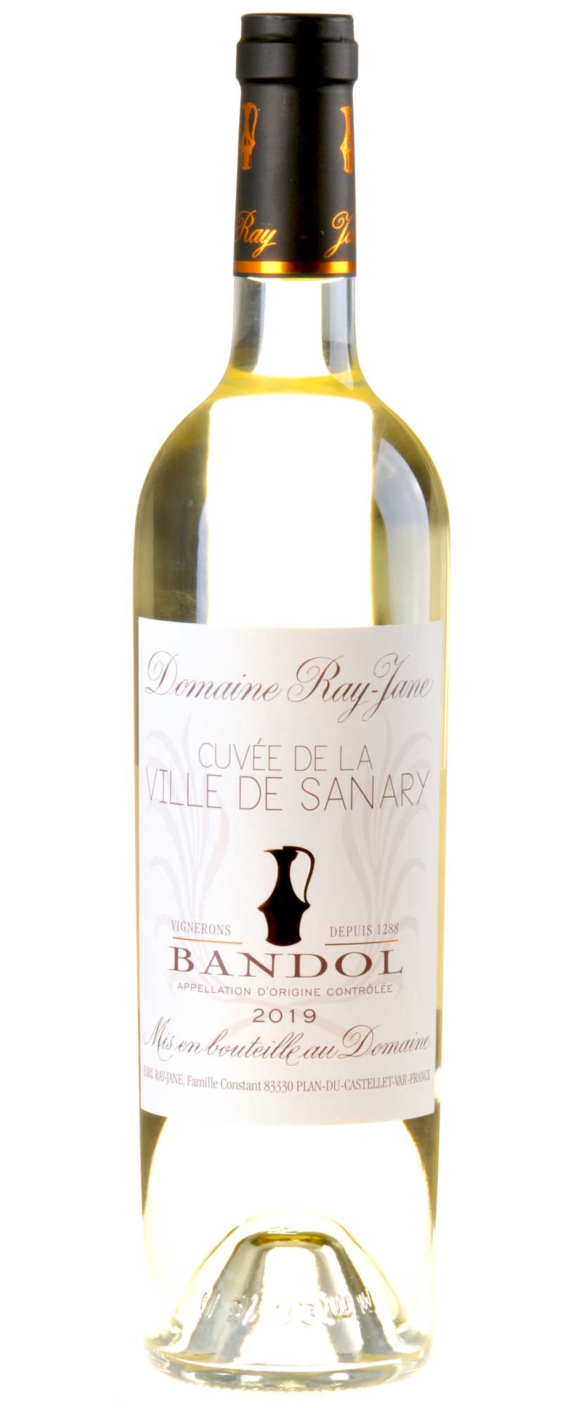 Domaine Ray Jane Cuvée de la ville de Sanary Bandol Blanc Bio 2019