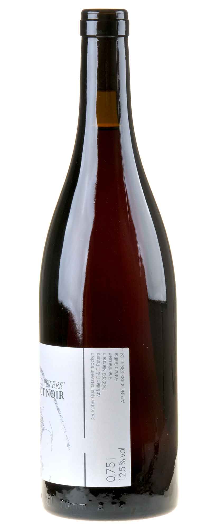 Felix Peters Pinot Noir Rücketikett