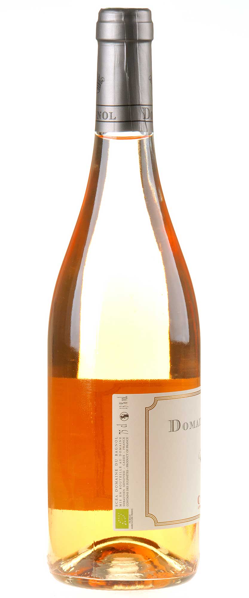 Domaine du Bagnol Cassis Rosé Bio 2022 Rücketikett