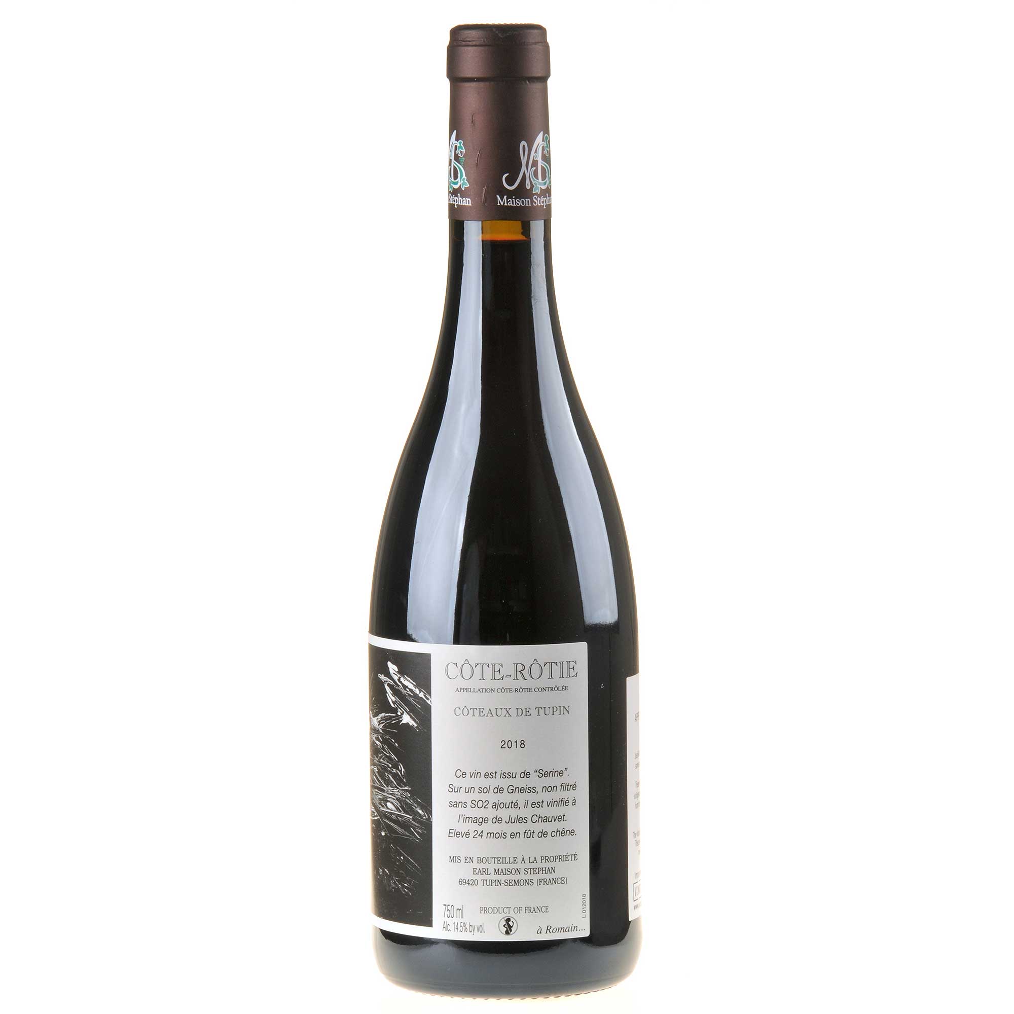 Maison Stephan Côte-Rôtie Côteaux de Tupin 2018 Seitenetikett