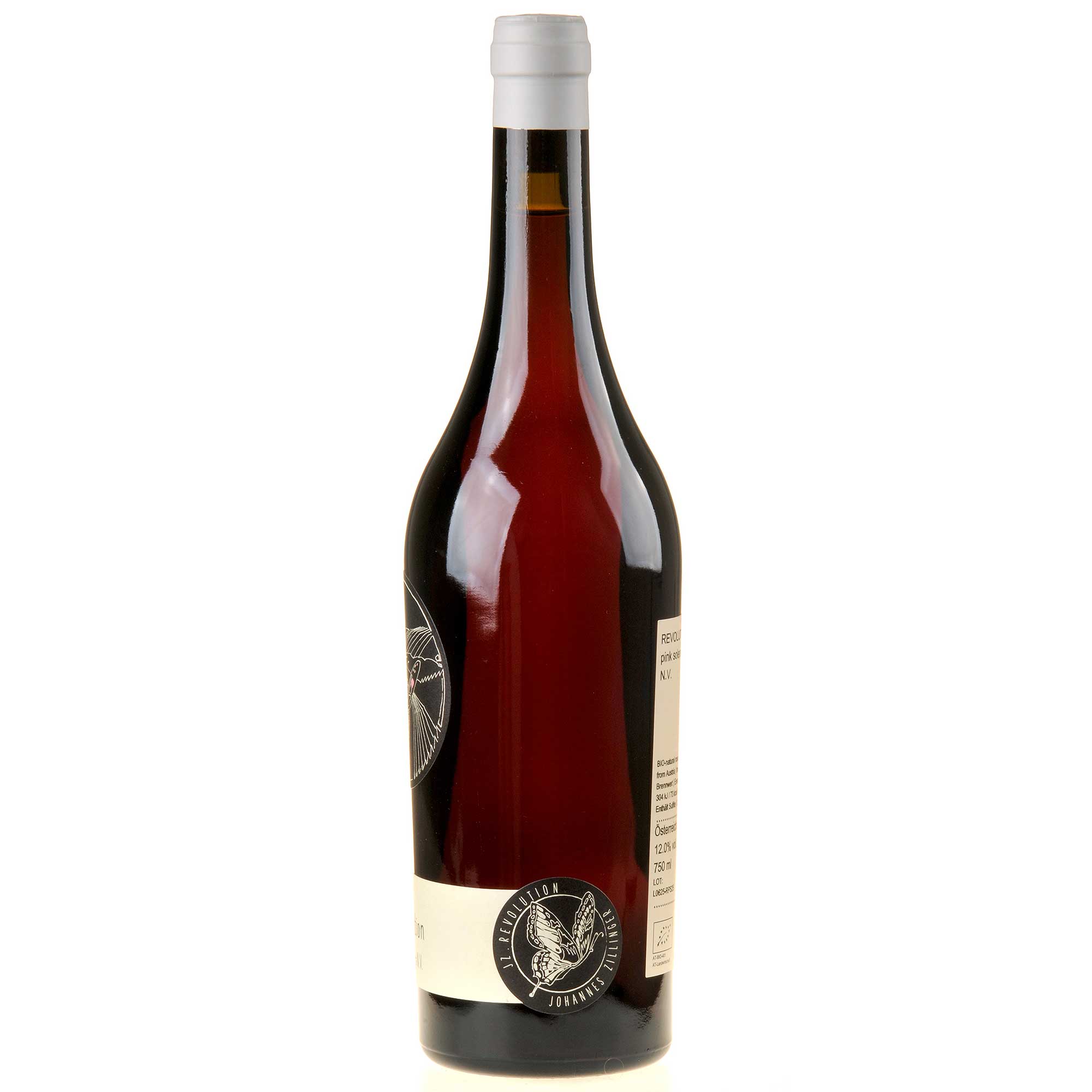 Johannes Zillinger REVOLUTION Pink Solera n.v. Bio Seitenetikett