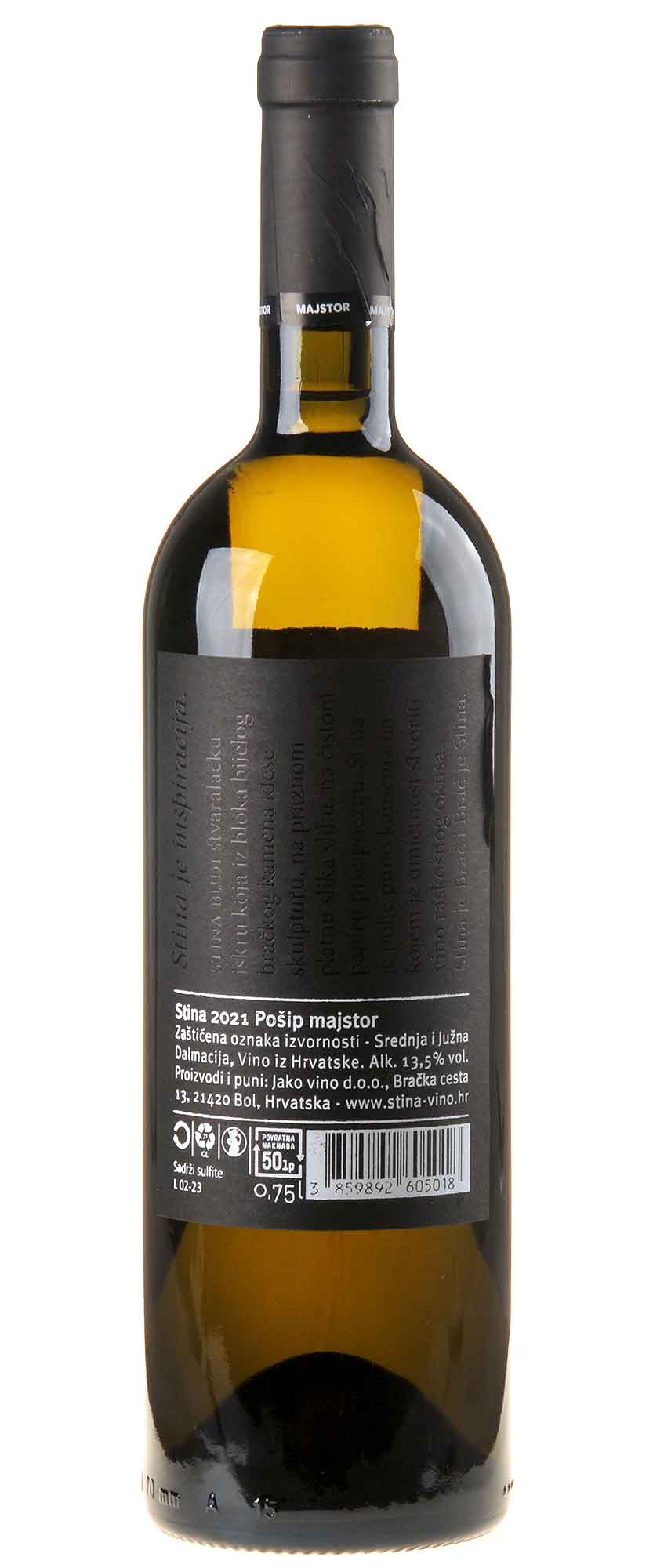 Stina Pošip Majstor 2021 Rücketikett