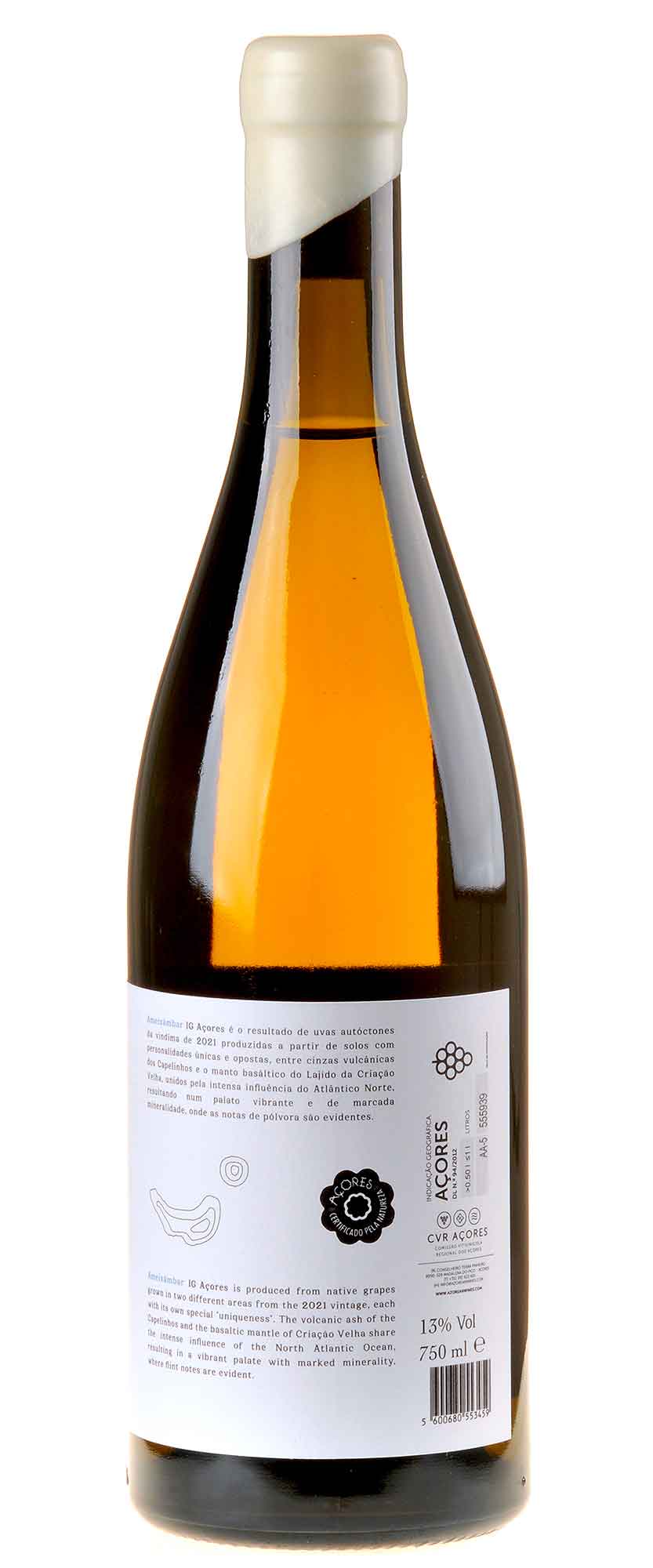 Adega do Vulcão Ameixâmbar Branco 2021 Rücketikett