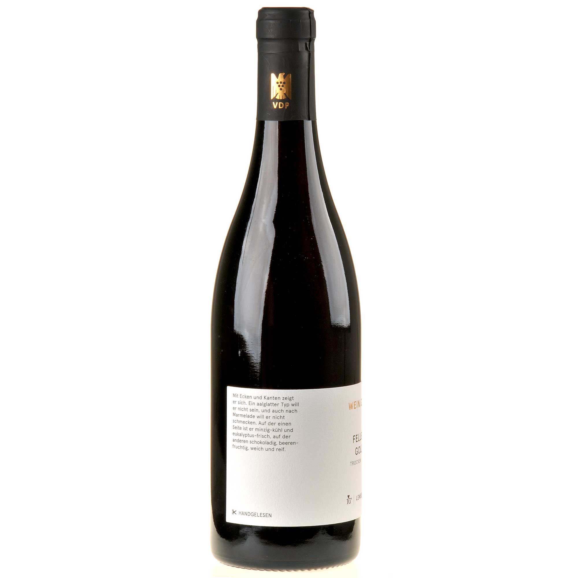 Weingut Heid Lemberger Fellbacher Goldberg Erste Lage Bio 2023 Seitenetikett