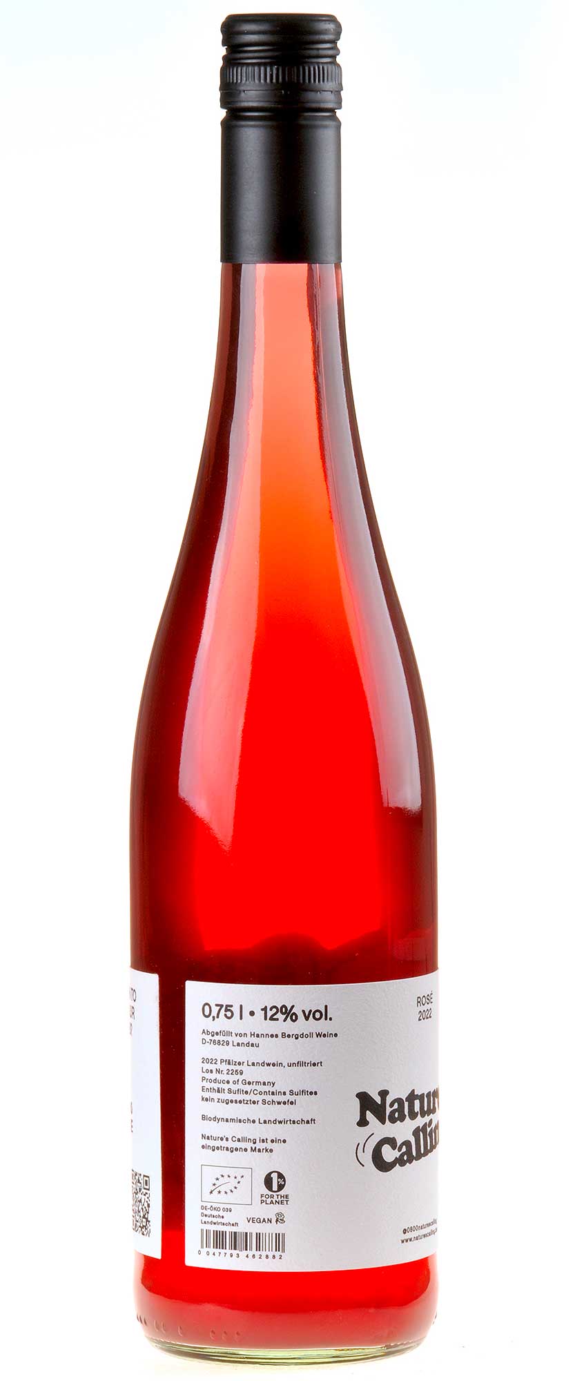 Nature´s Calling Hannes Bergdoll Rose Bio 2022 Rücketikett
