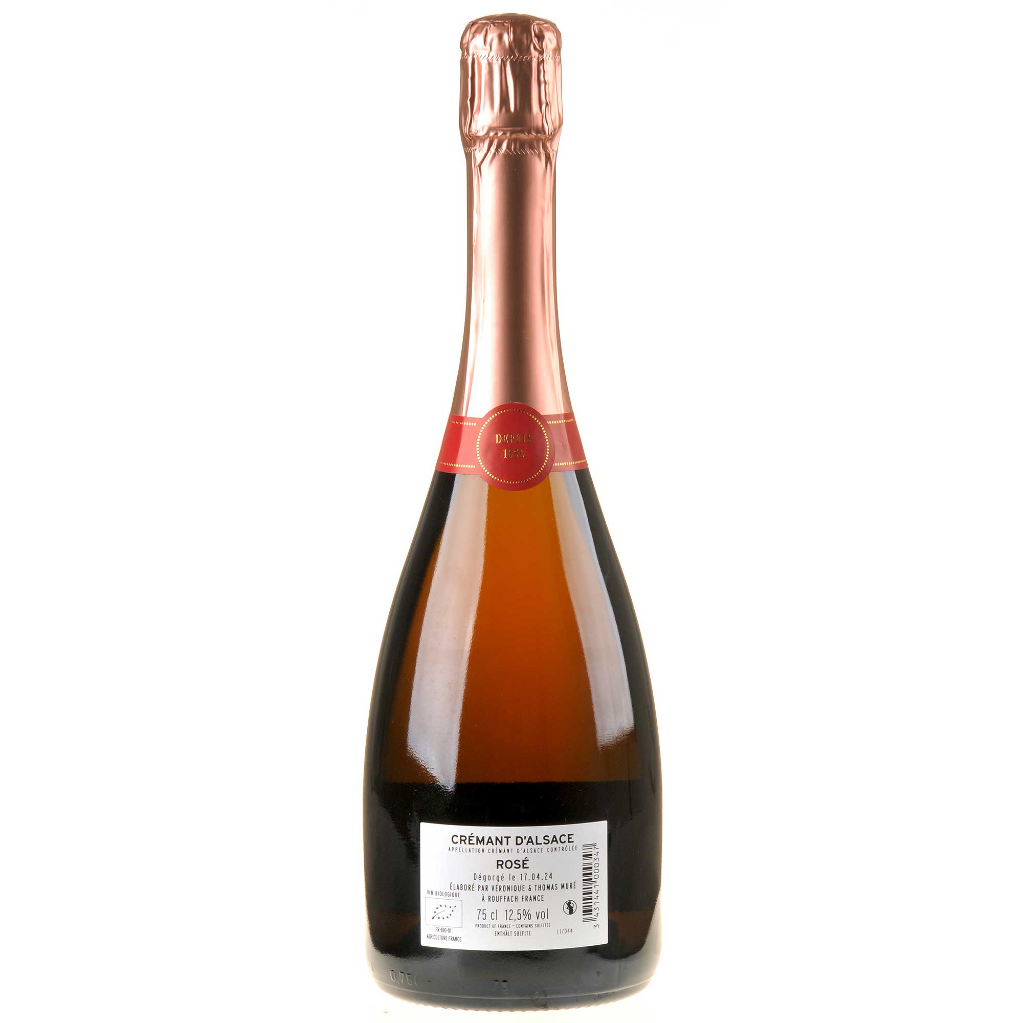 Domaine Muré - Domaine Clos St Landelin Muré Rosé Crémant d'Alsace Brut Ruecketikett