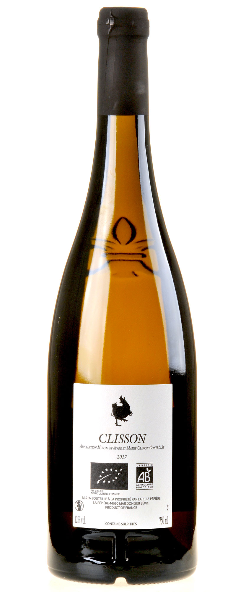 Domaine de la Pépière "Clisson" Muscadet Sèvre-et-Maine 2017 Rücketikette