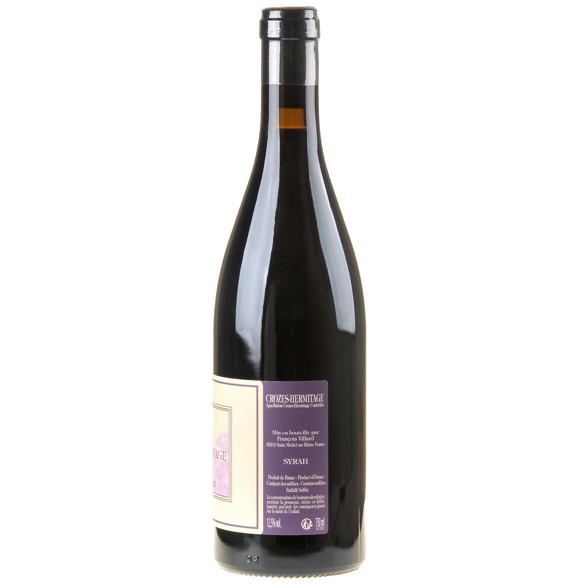 Domaine François Villard Crozes-Hermitage Certitude 2022 Rücketikett