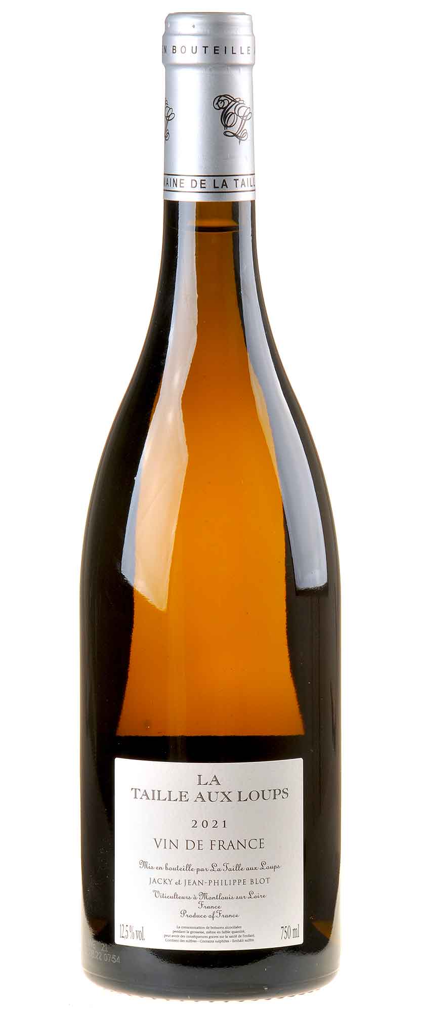 La Taille aux Loups Venise sec Vin de France 2021 Rücketikett