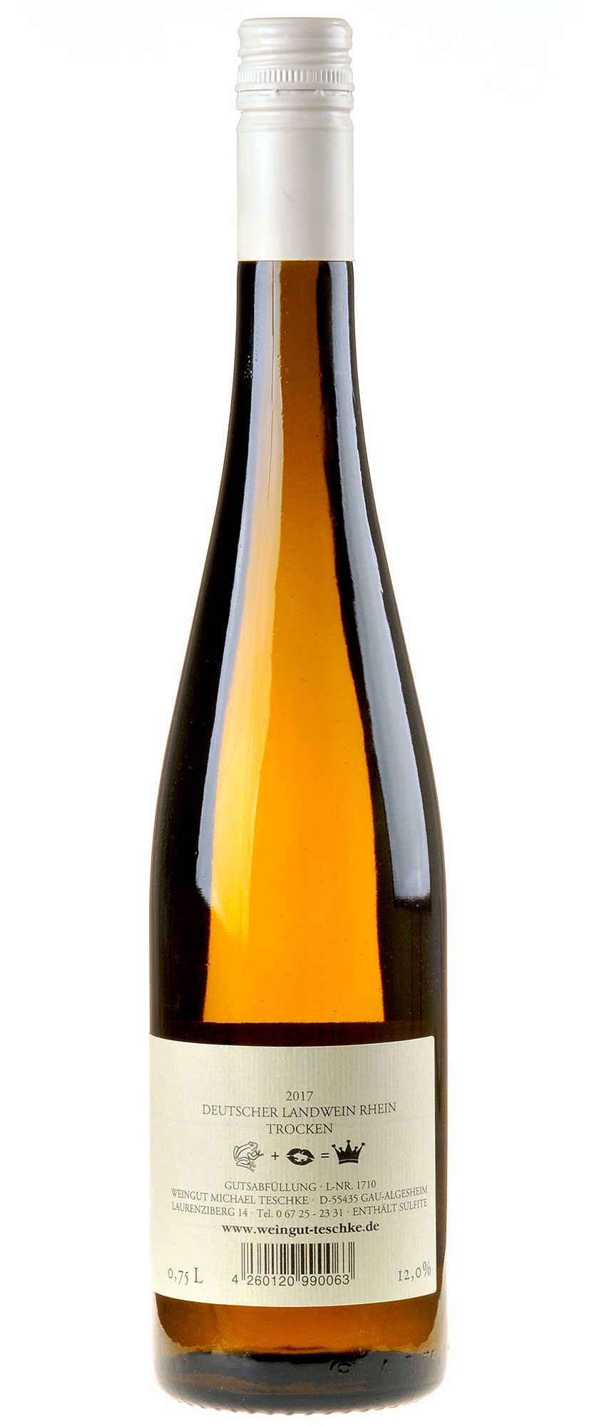 Michael Teschke Sylvaner Erster unter Gleichen 2017 Rücketikett