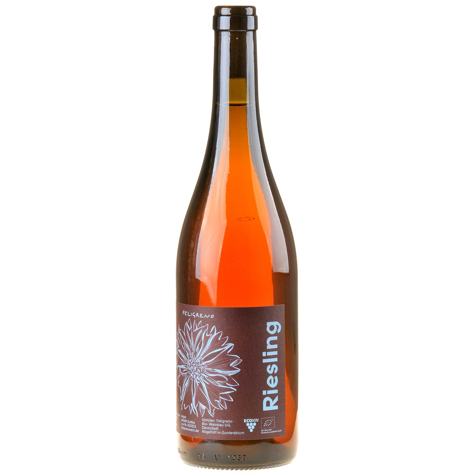 Feligreno Roter Riesling Orange Bio 2023 rechts