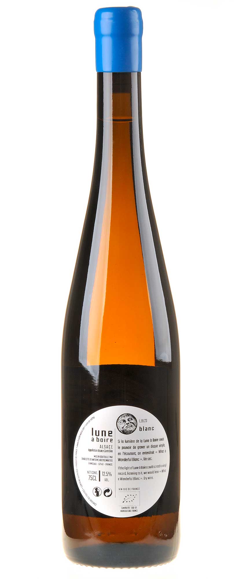 Marc Kreydenweiss Lune à Boire Blanc Bio L23 Rücketikett