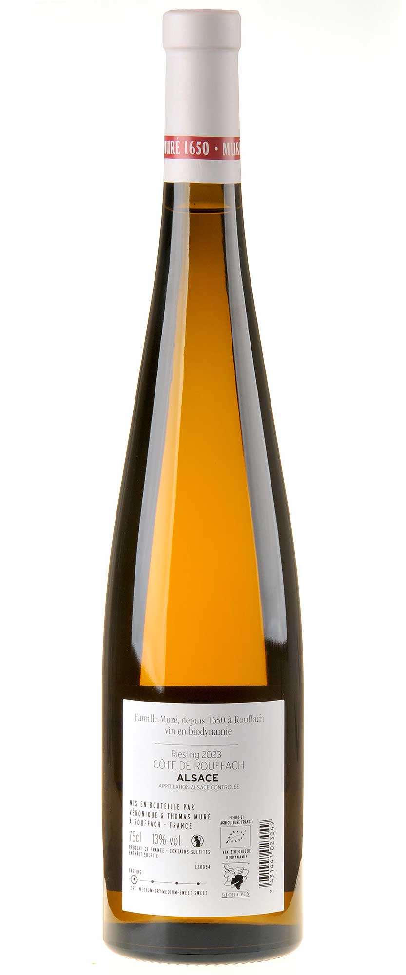 Domaine Muré - Domaine Clos St Landelin Riesling Côte de Rouffach Bio 2023 Rücketikett