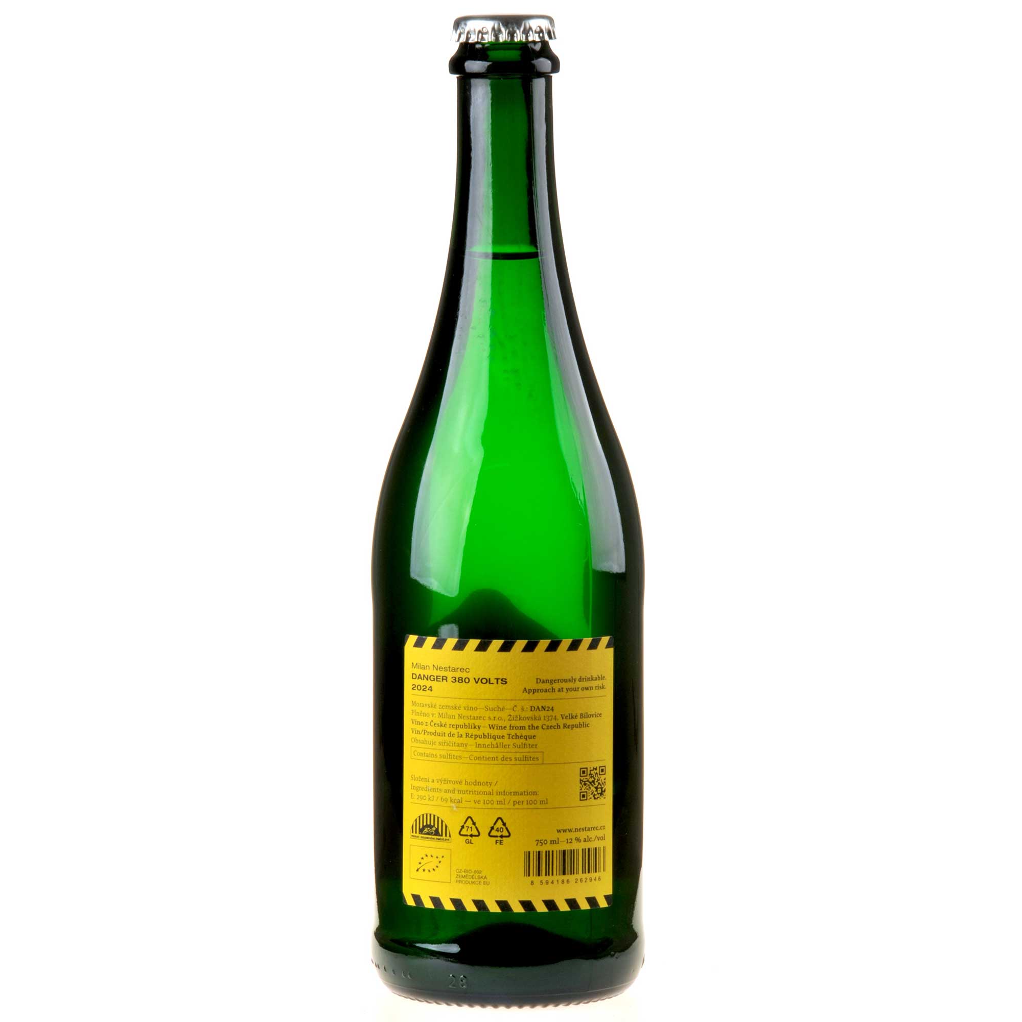 Milan Nestarec Danger 380 Volts Bio 2024 Rücketikette