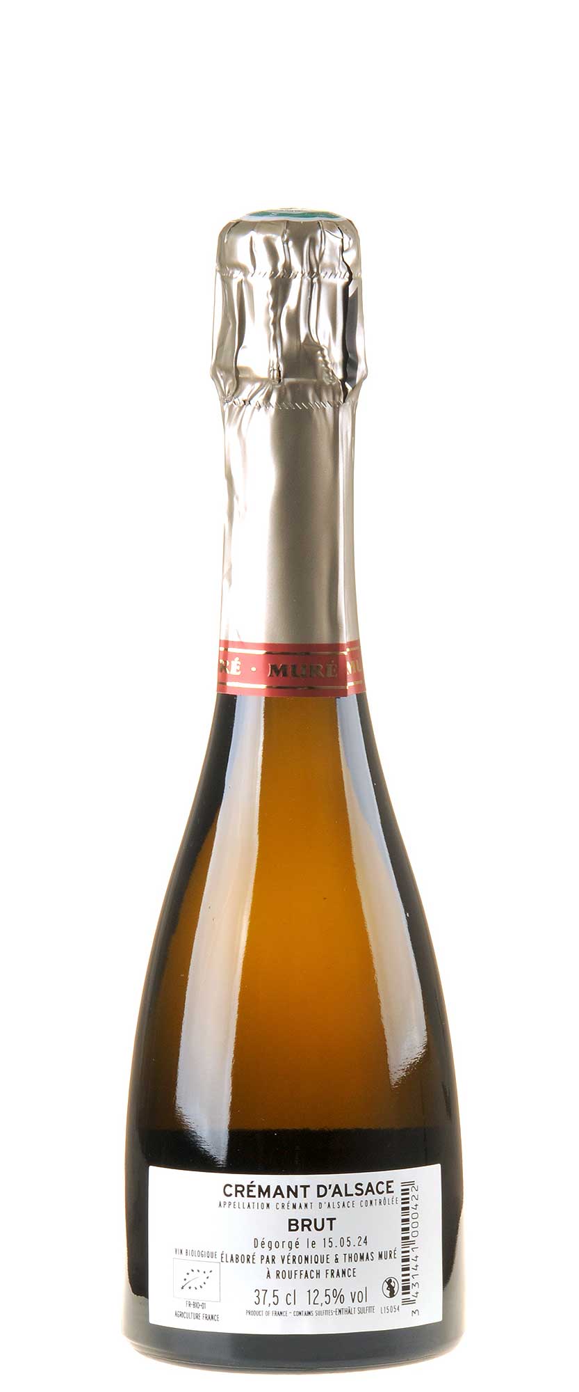 Domaine Muré - Domaine Clos St Landelin Crémant d'Alsace Cuvée Prestige Bio NV 0,375l Rücketikett