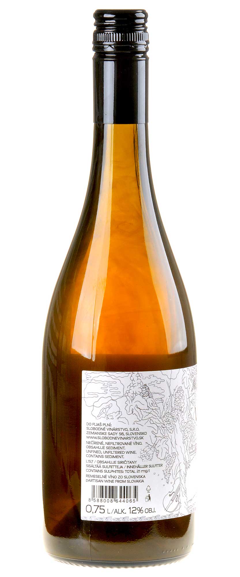 Slobodné Vinárstvo VELTLINA 2019 Rücketikett